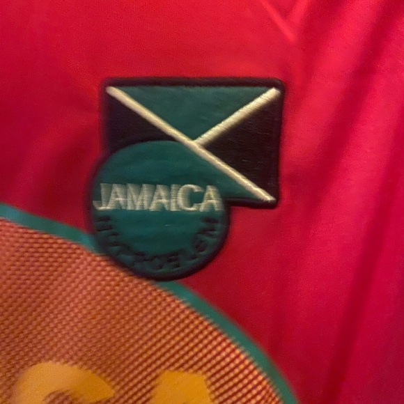 Two Vintage Football Jersey Sz Small - Jamaica/Etihad - Picture 2 of 8